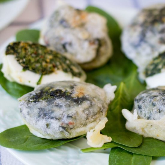 Eggs in tempura batter