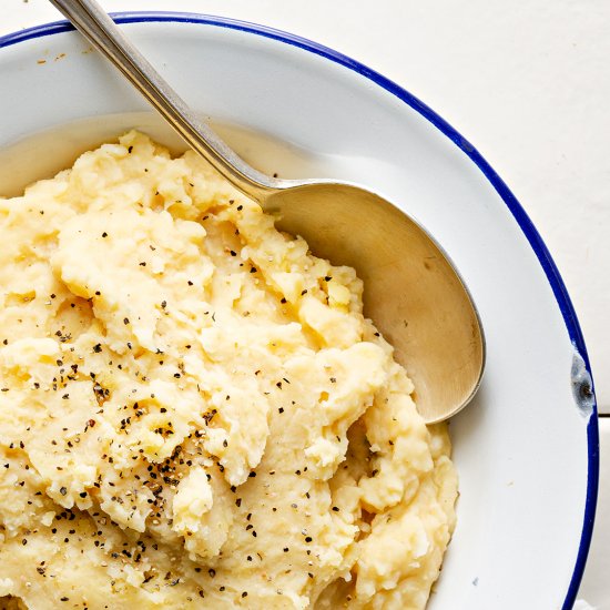 Lemon And Garlic Butter Bean Mash