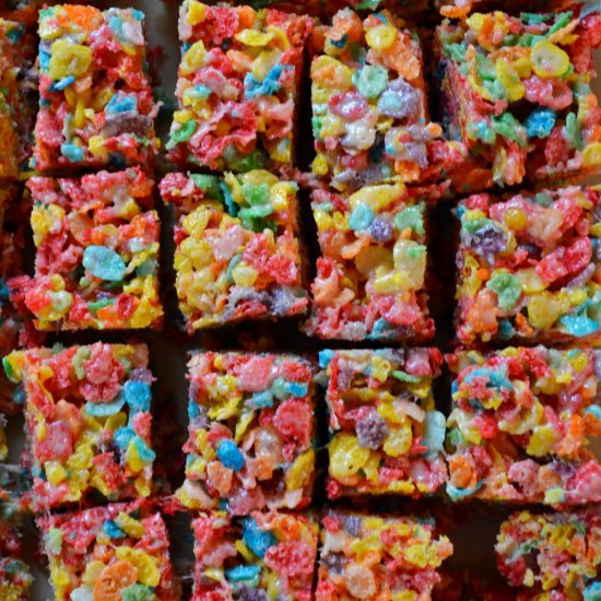 Fruity Pebble Protein Bars