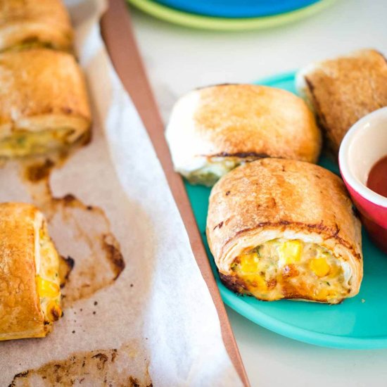 Chicken and Vegetable Sausage Rolls