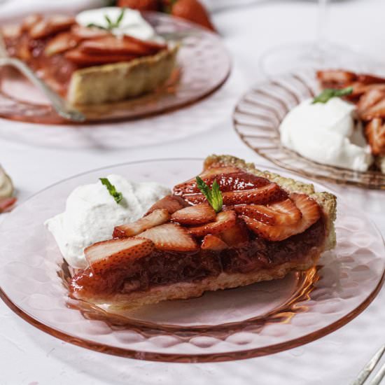 Strawberry Rhubarb Tart