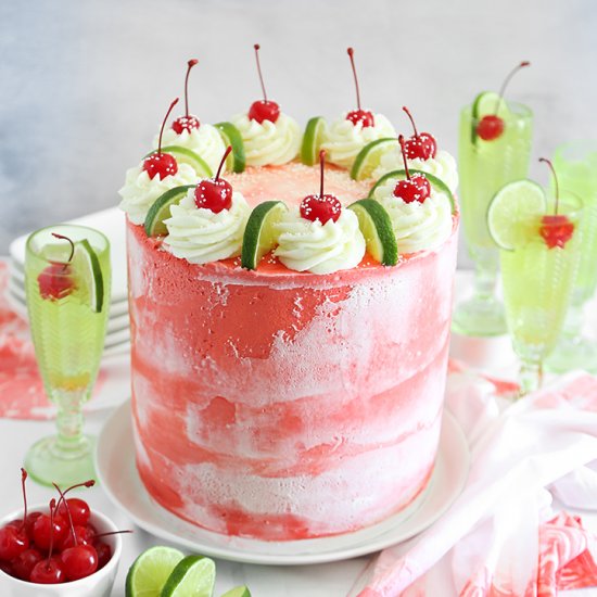 Cherry Limeade Layer Cake