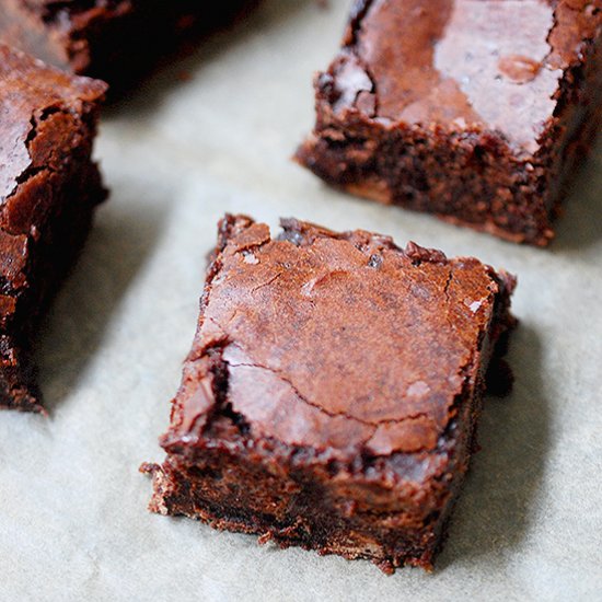 One bowl salted brownies