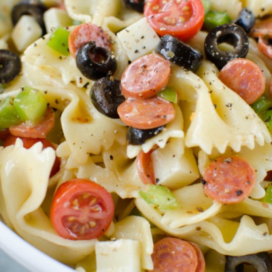 Pepperoni Pizza Pasta Salad