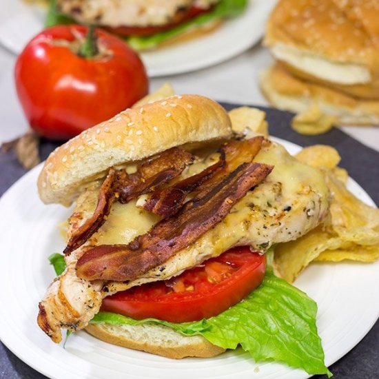 Bacon & Cheese Grilled Chicken Sand