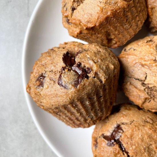 Oat Flour Cinnamon Muffins