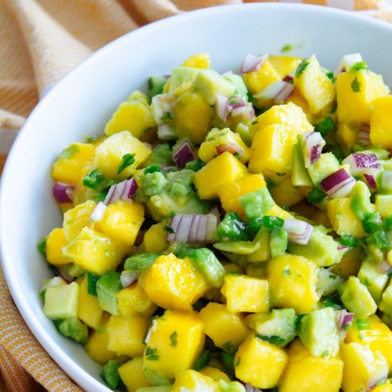 Fresh Mango Avocado Salsa