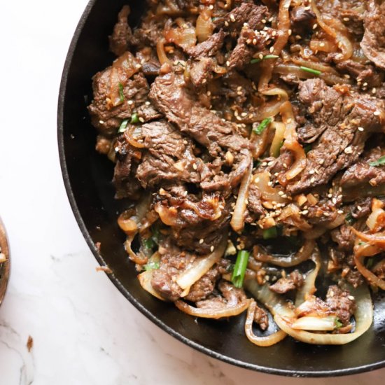 Easy Korean Beef Bulgogi