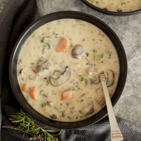 Wild Rice Mushroom Soup