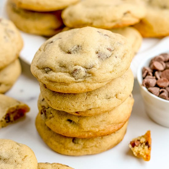 Thick Chocolate Chip Cookies