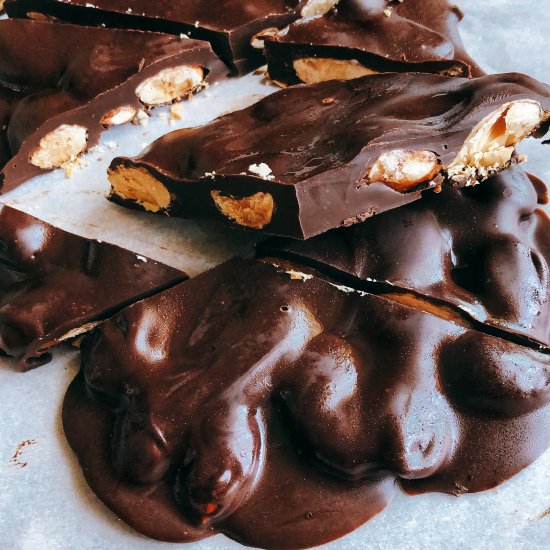 Chocolate covered almond bars