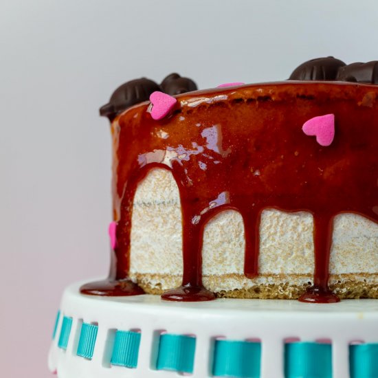 Chocolate and Caramel Ombré Cake