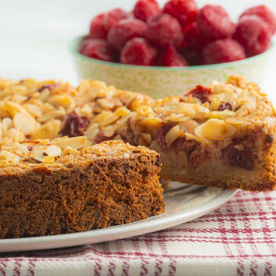 Low Carb Almond Cherry Cake