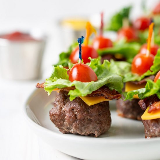 Bacon Cheeseburger Meatballs