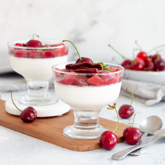 Cherry Panna Cotta