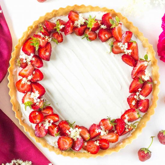 Strawberry Elderflower Tart