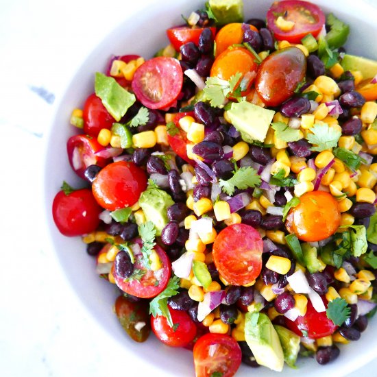 Corn Avocado Black Bean Salsa