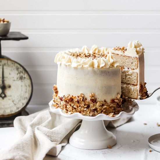 Brown Butter Hazelnut Layer Cake