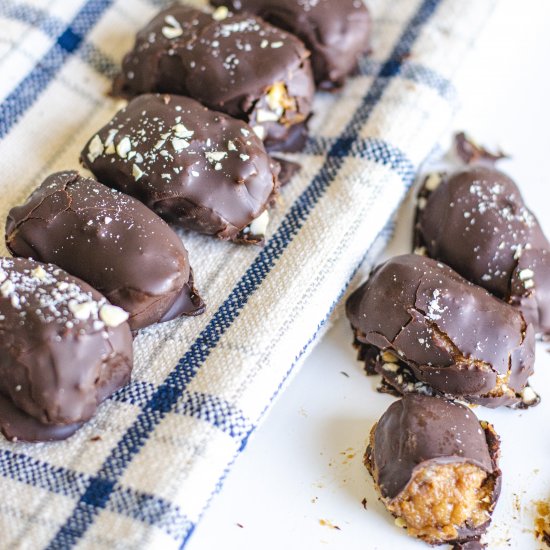 Peanut butter vegan bonbons