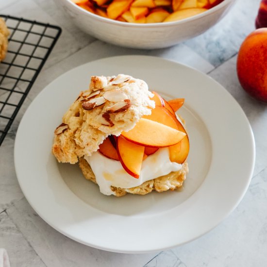 Peaches + Cream Shortcake