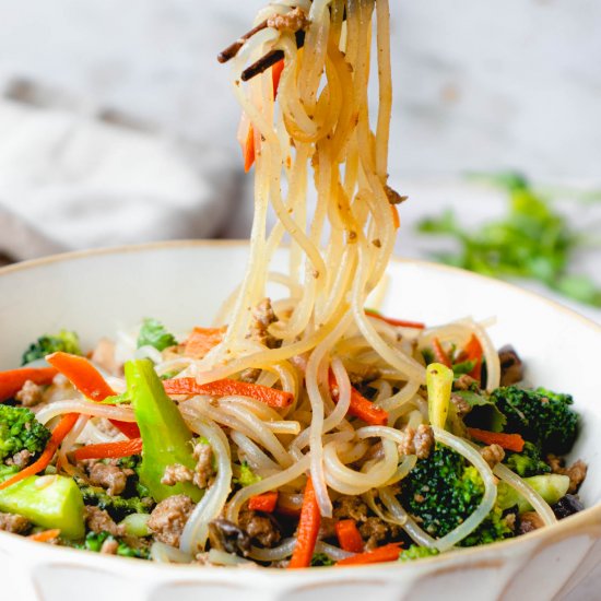 AIP Sweet Potato Noodle Stir Fry