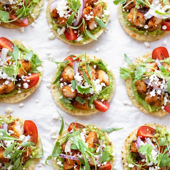 Shrimp Tostada Bites