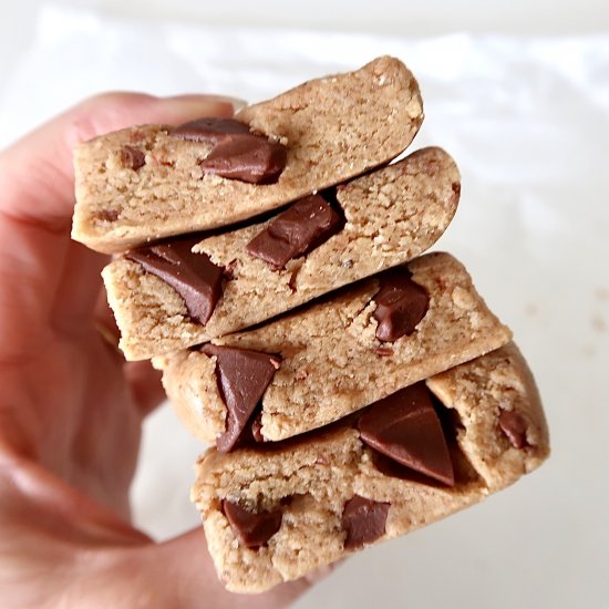 Chocolate Chip Cookie Dough Bars