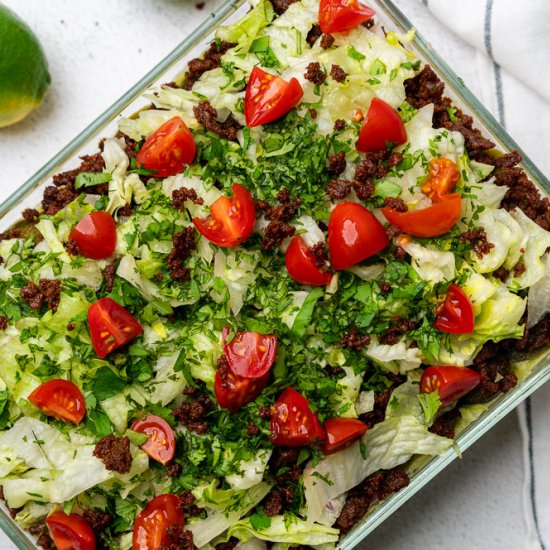 Keto 7 Layer Dip with Chorizo