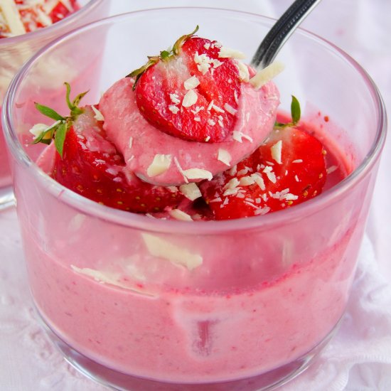 strawberry mousse