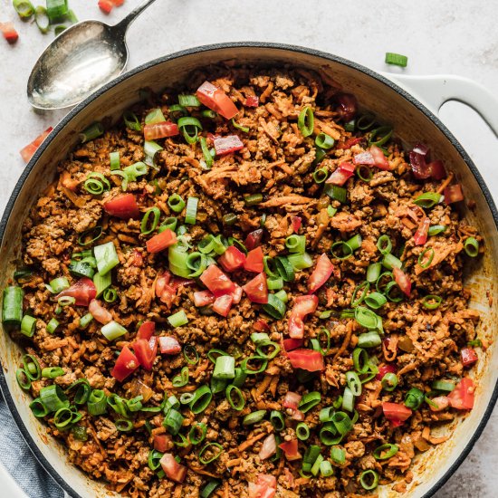 Ground Turkey Sweet Potato Skillet