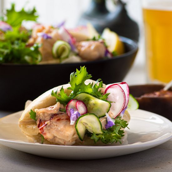 Lobster Roll Bao with Tamarind Mayo