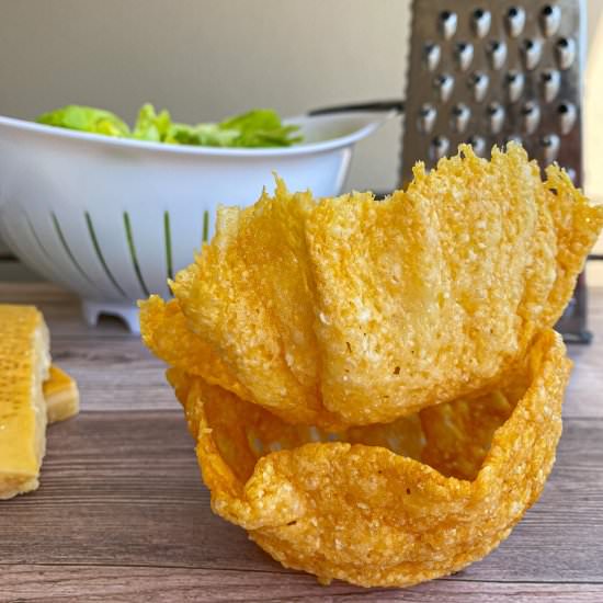 Parmesan Crisp Salad Bowls