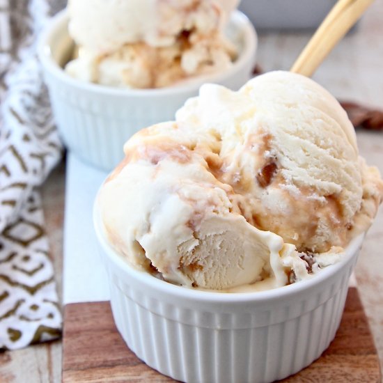 No Churn Salted Caramel Ice Cream