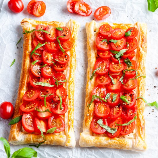 Tomato Puff Pastry Tart