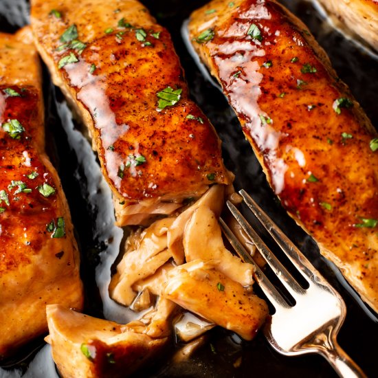 brown sugar glazed salmon