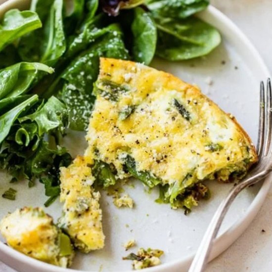 Asparagus and Swiss Cheese Frittata