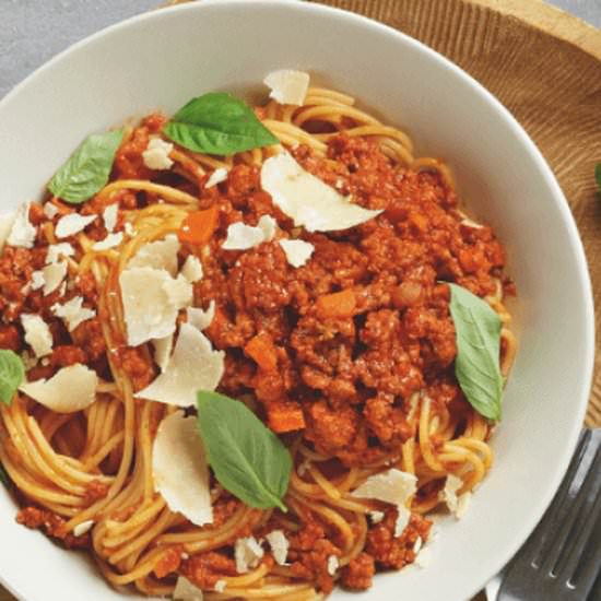 VEGAN PASTA BOLOGNESE