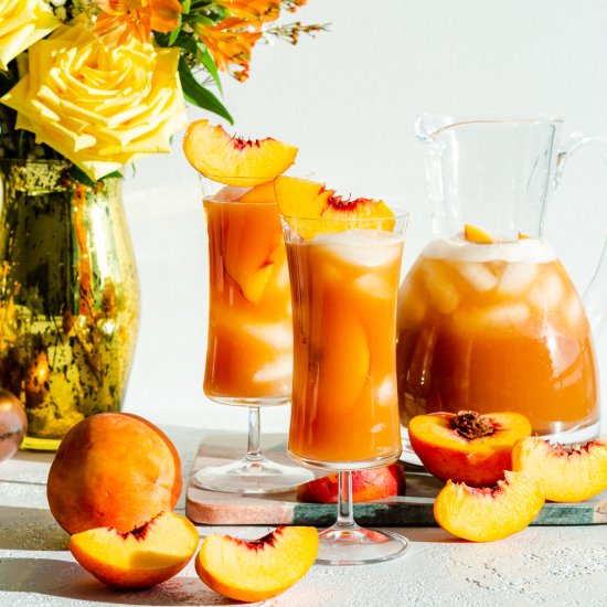 Bourbon Peach Iced Tea