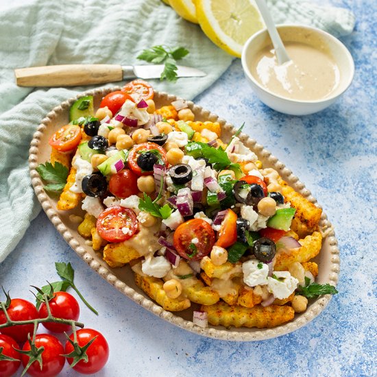 Greek Style Loaded Fries