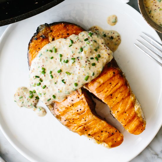 Grilled Salmon Steaks