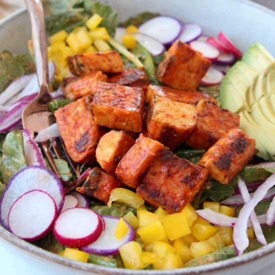 Buffalo Tempeh Salad