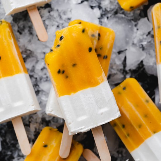 Coconut Mango PassionFruit Popsicle