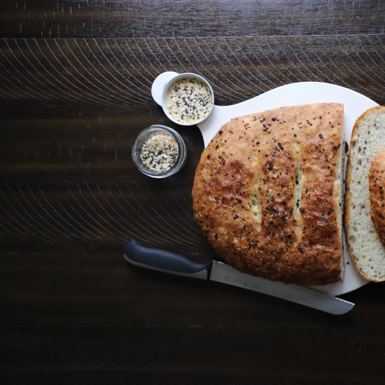 Homemade Everything Seasoning Bread