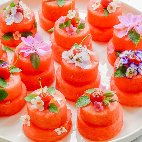 Mini Watermelon Cakes