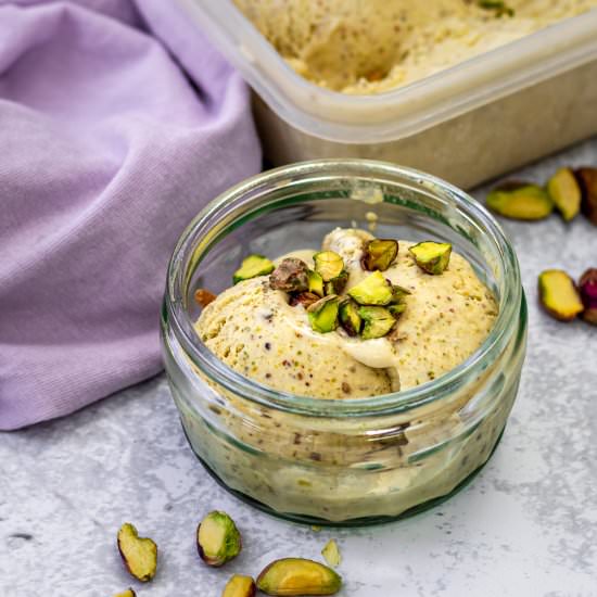 Cardamom and Pistachio Ice Cream