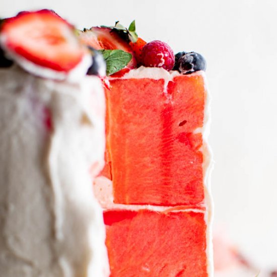 Fresh Watermelon Cake