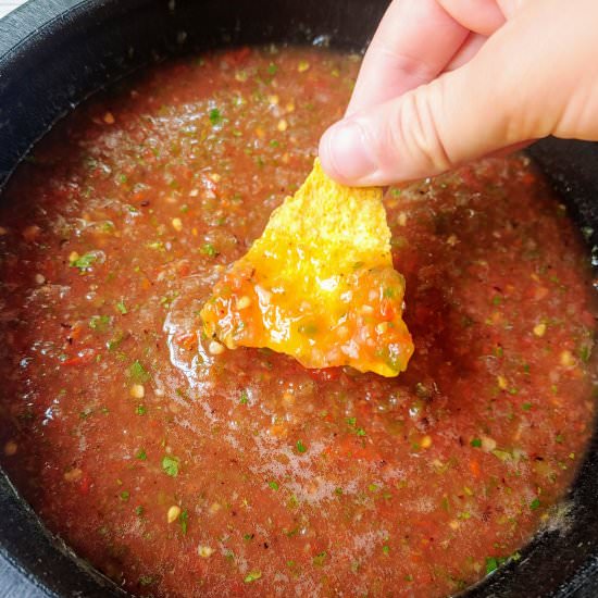 Roasted Tomato Habanero Salsa