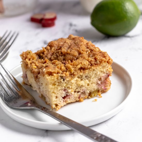 Rhubarb Coffee Cake