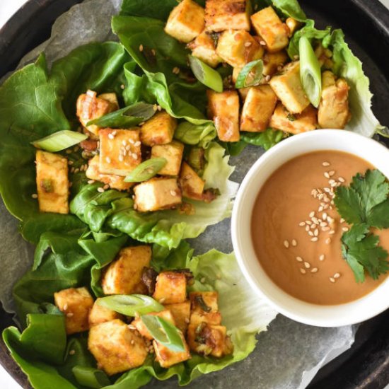 Tofu Lettuce Wraps (vegan, keto)