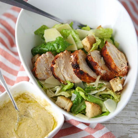 Blackened Chicken Caesar Salad